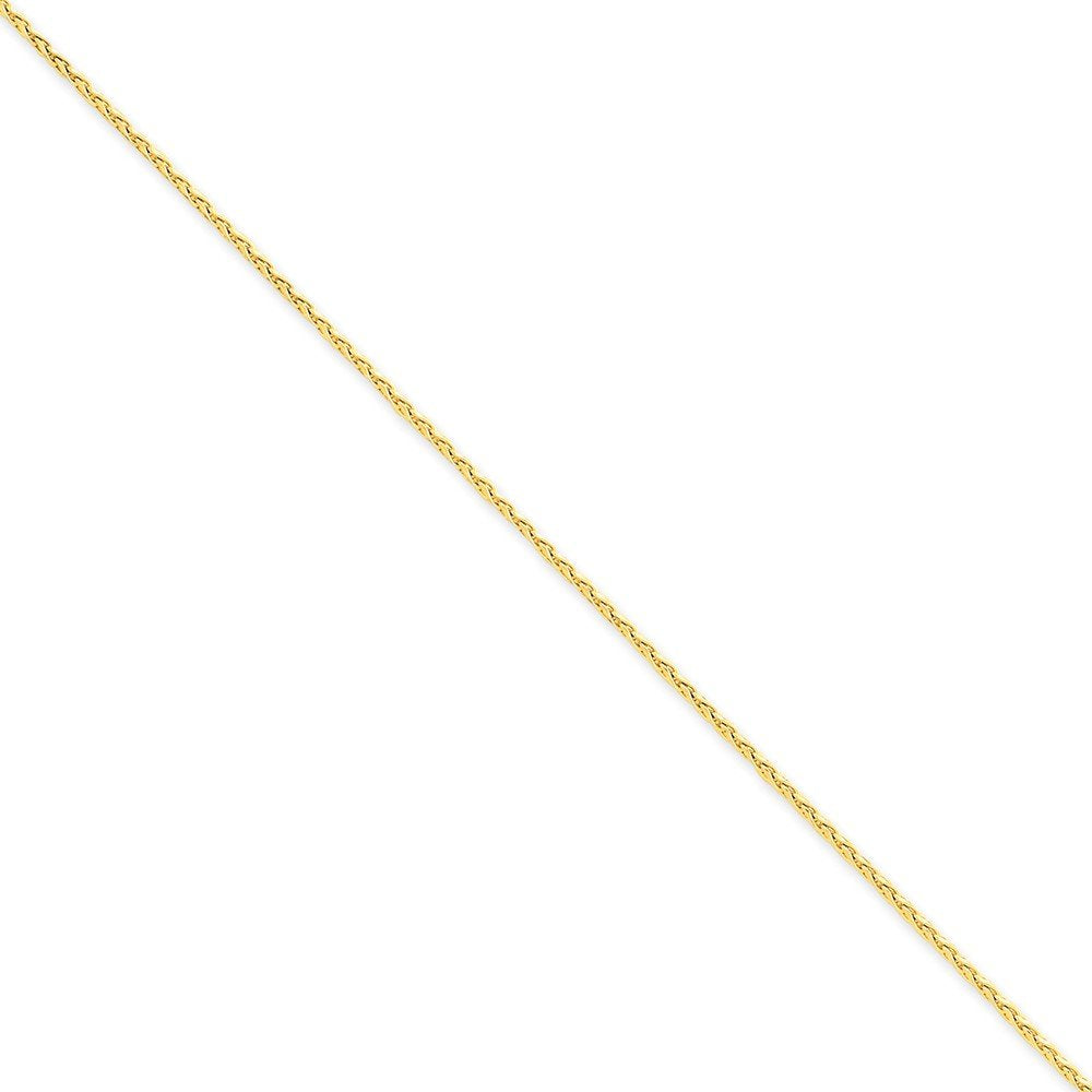 14K 18 Inch 1.7Mm Diamond-Cut Spiga With Lobster Clasp Chain