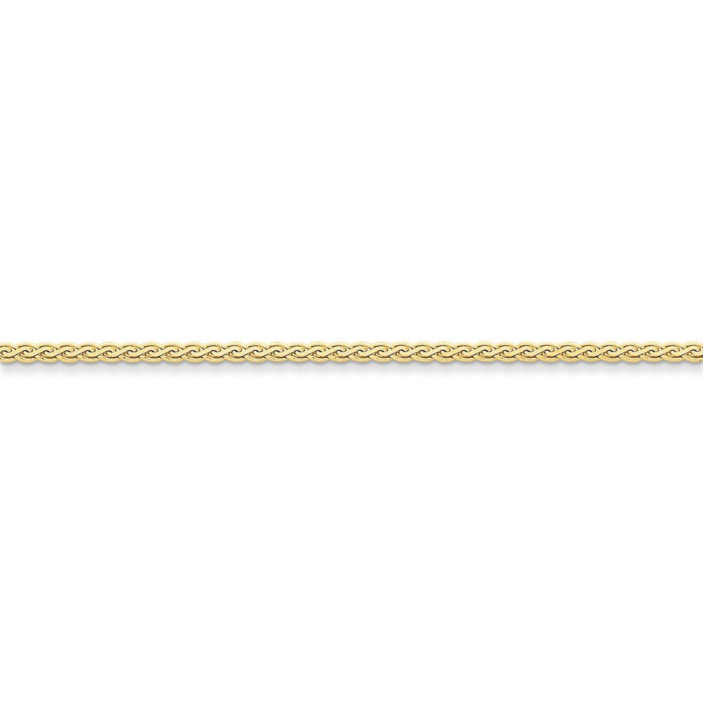 14K 20 Inch 2.4Mm Flat Wheat With Lobster Clasp Chain