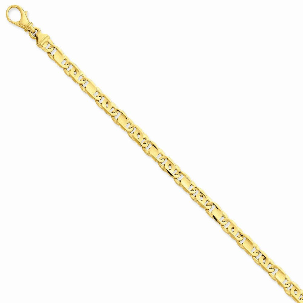 14K 5.80Mm Polished Fancy Link Bracelet