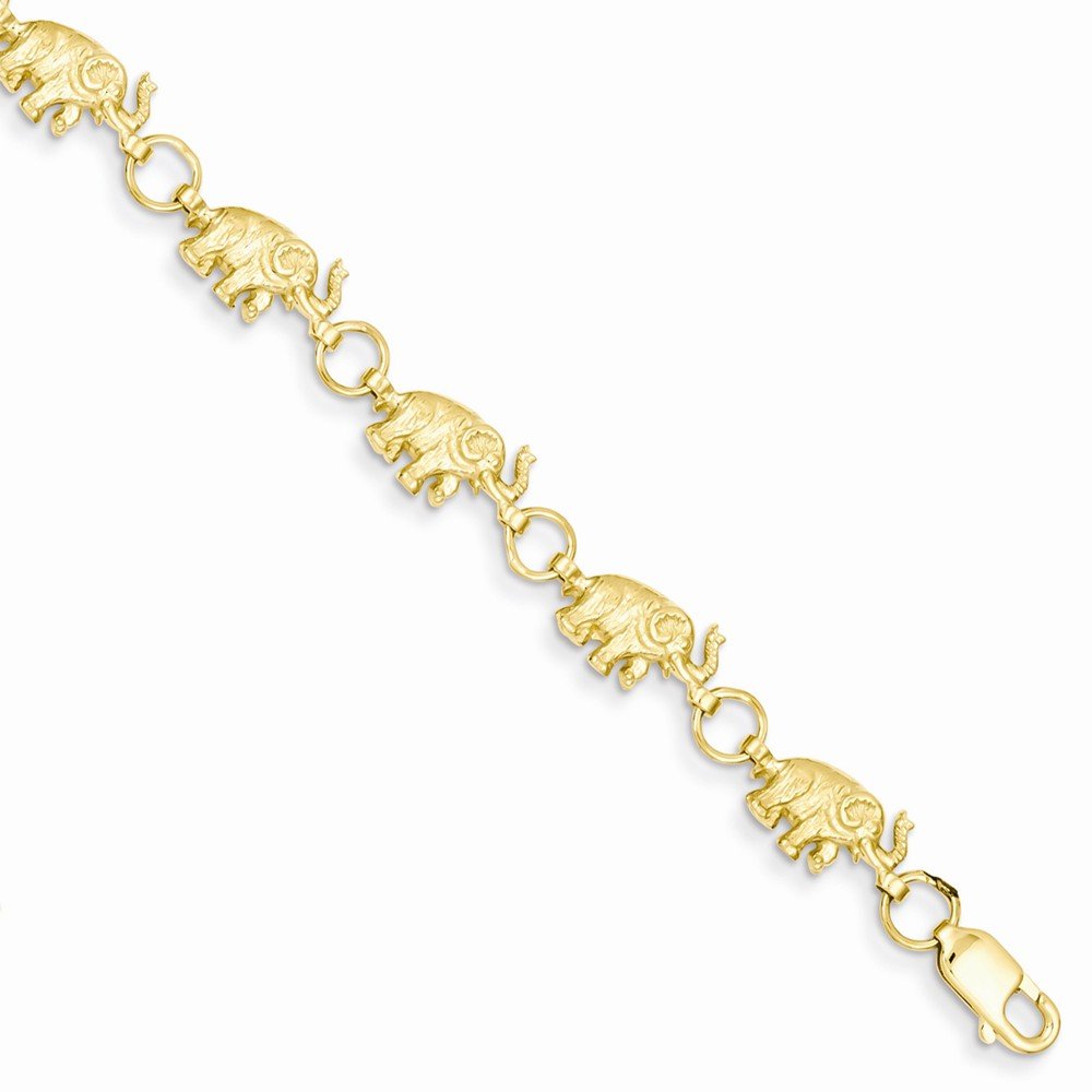 14K Elephant Bracelet