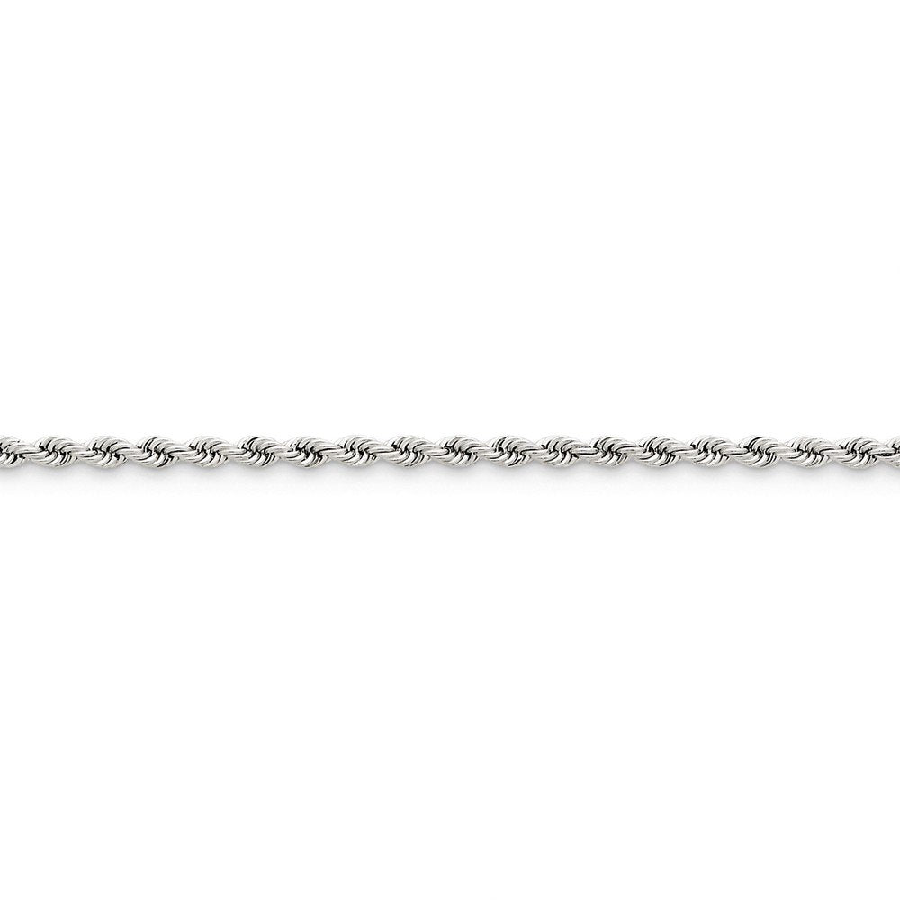 14K White Gold 16 Inch 2.75Mm Regular Rope With Lobster Clasp Chain