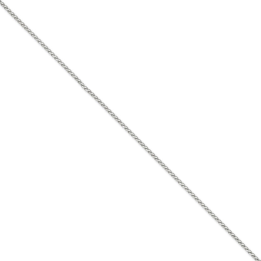 14K White Gold 30 Inch 1.9Mm Diamond-Cut Parisian Wheat With Lobster Clasp Chain