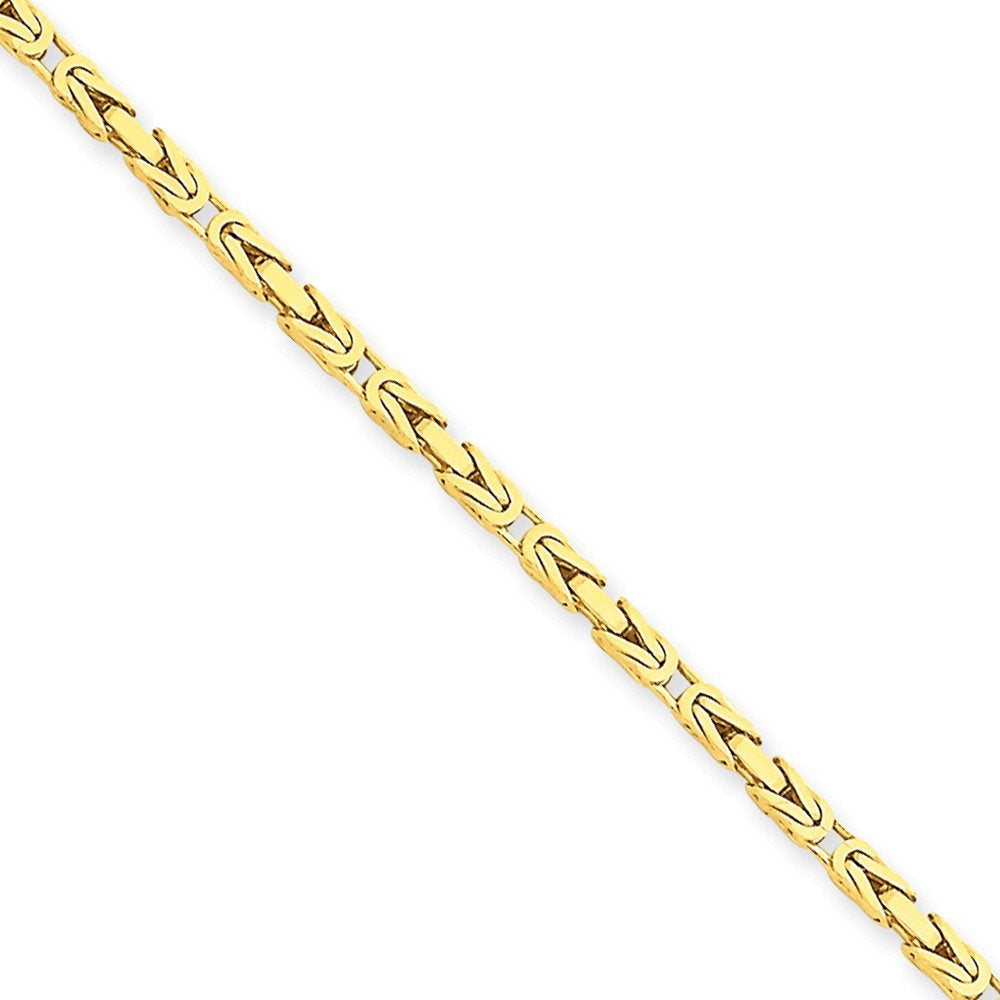 14K 16 Inch 2Mm Byzantine With Lobster Clasp Chain