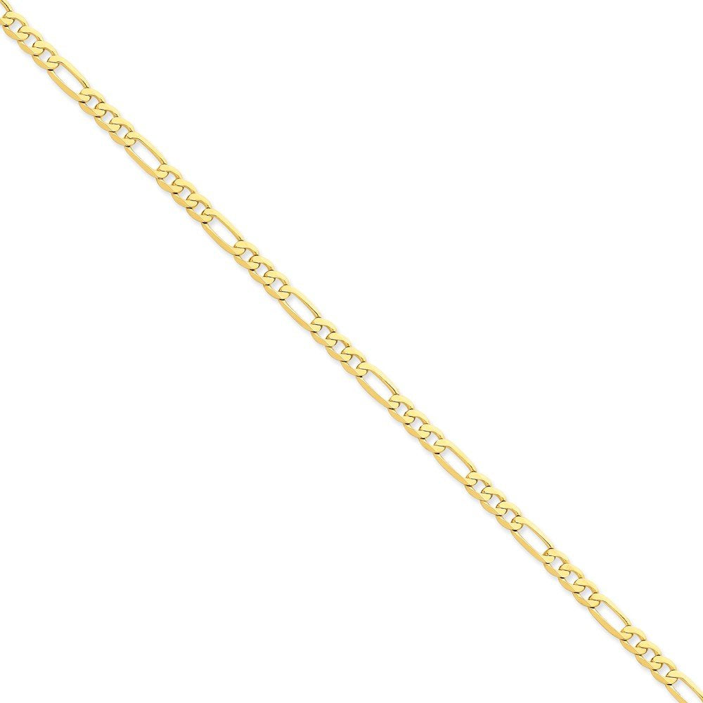 14K 24 Inch 4.75Mm Flat Figaro With Lobster Clasp Chain