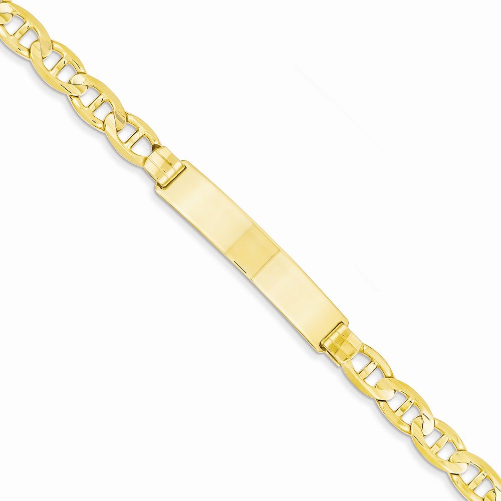 14K Anchor Id Bracelet