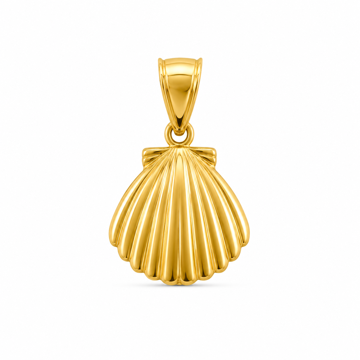 10KT Shell Yellow Gold Pendant [A1B1]