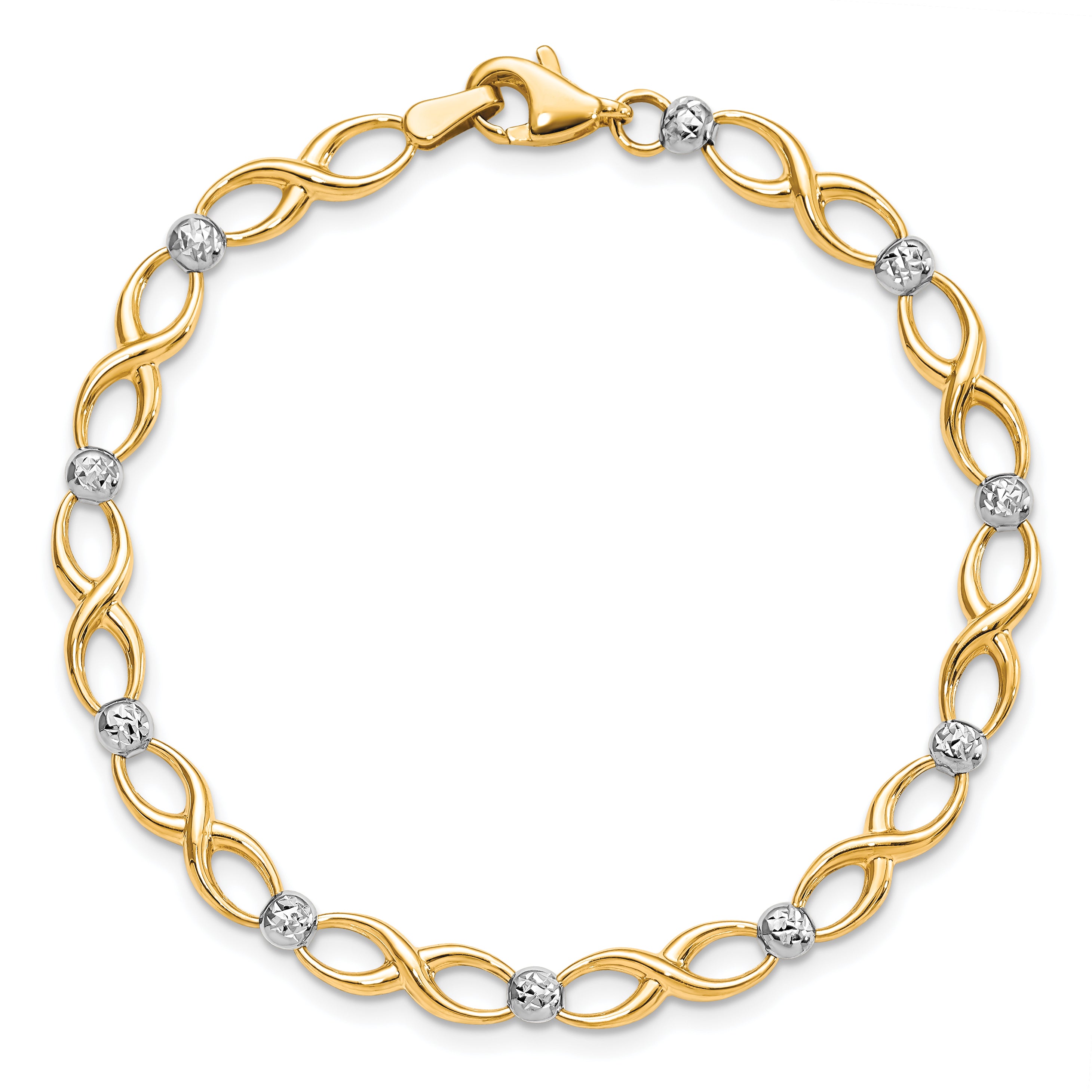 10K Two-tone D/C Bracelet