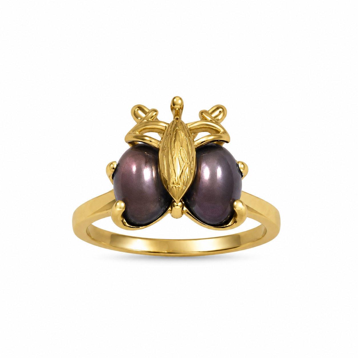 22KT Beetle Yellow Gold Ring [A4B3]