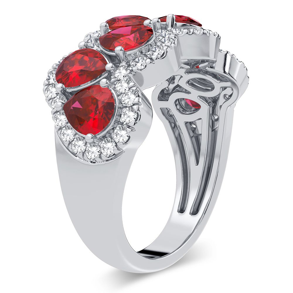 14K White Gold Beautiful 0.50Ct Diamond Ring