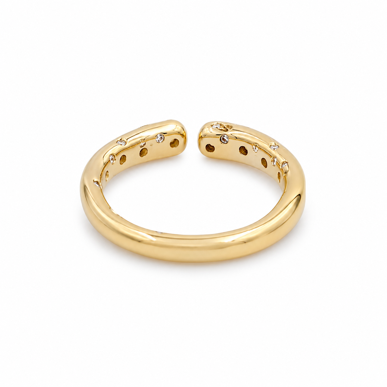 14KT Open Band Yellow Gold Ring {A2B2]