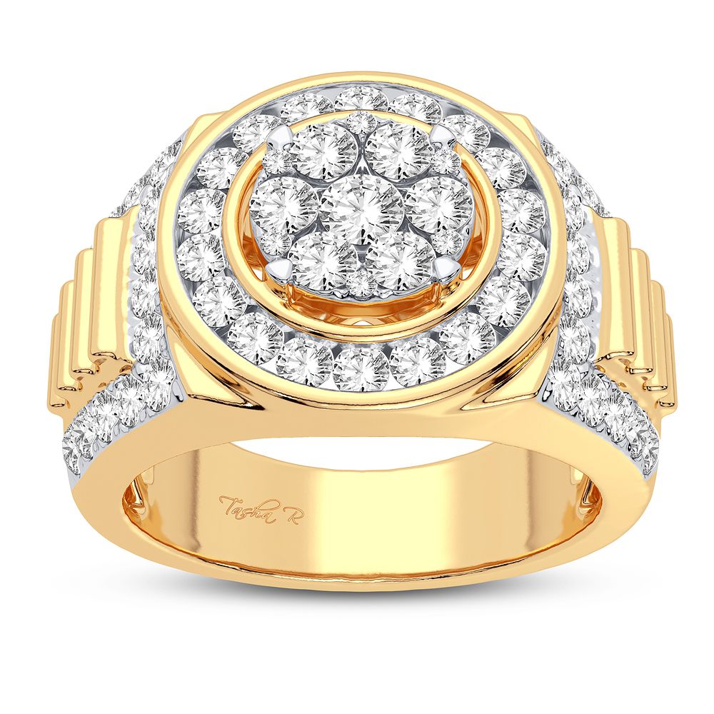 14K Yellow Gold Exquisite 2.33Ct Diamond Ring