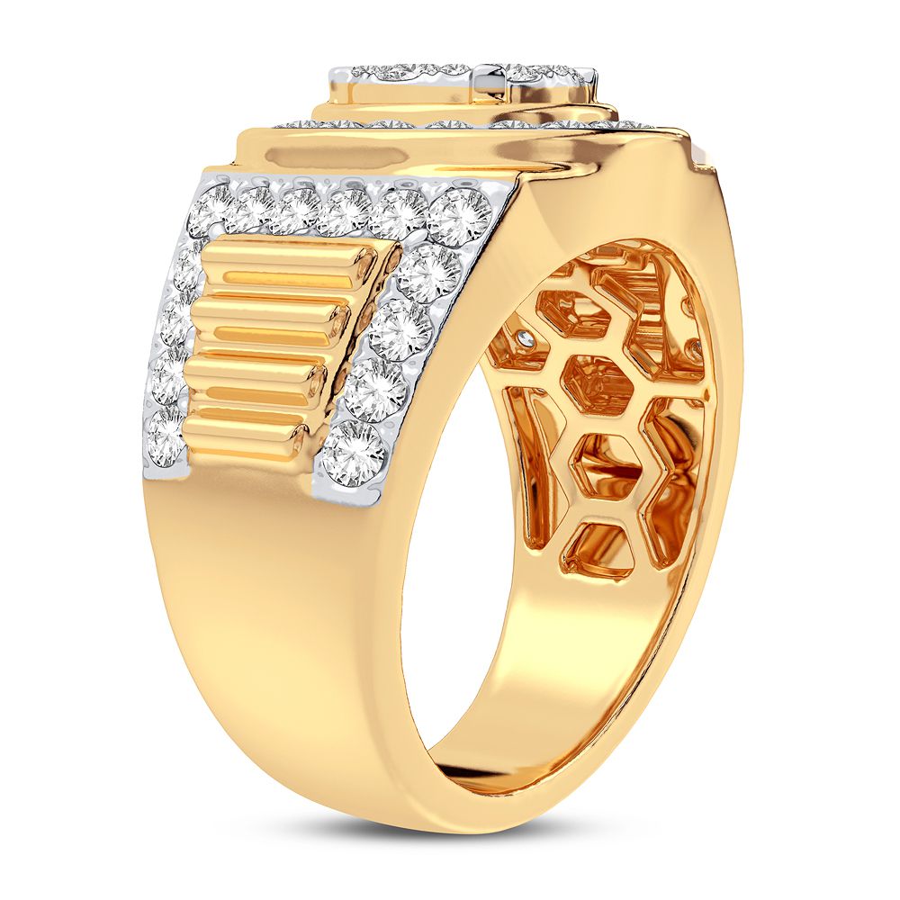 14K Yellow Gold Exquisite 2.33Ct Diamond Ring