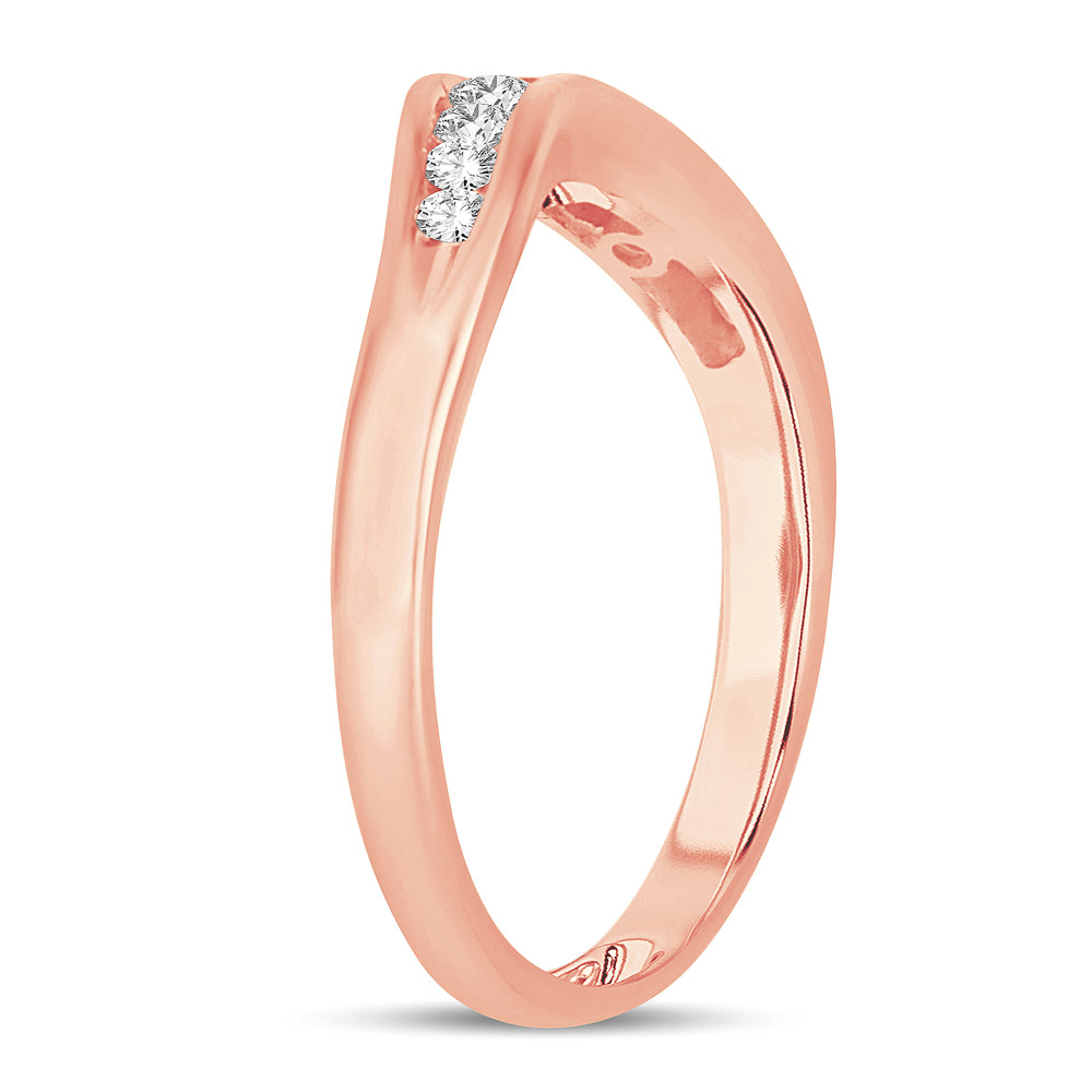 14K Rose Gold 0.33Ct  Diamond Enhancer Band