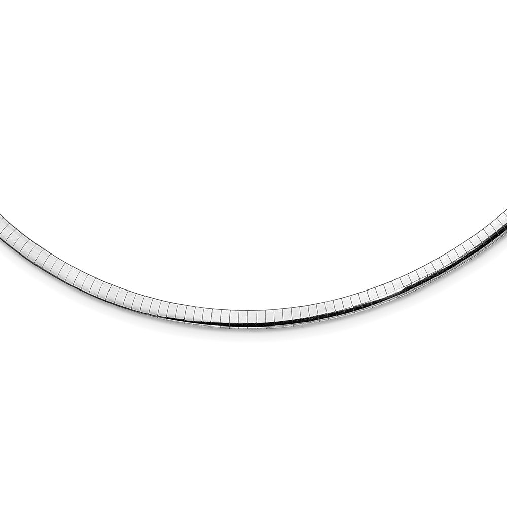 10K 4Mm Two-Tone Reversible Omega Necklace