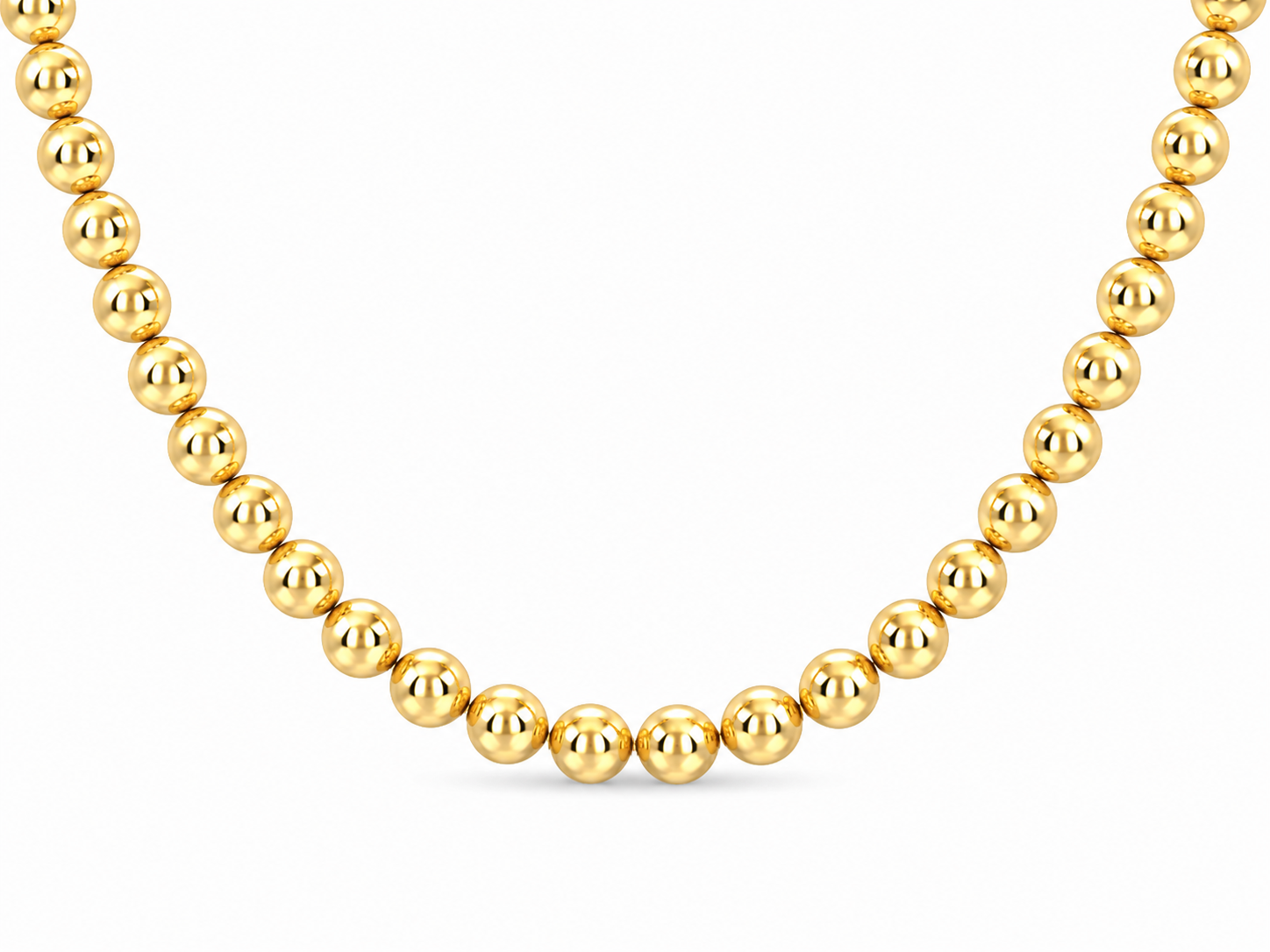 14KT Yellow Gold 10 MM Yellow Gold Ball Chain