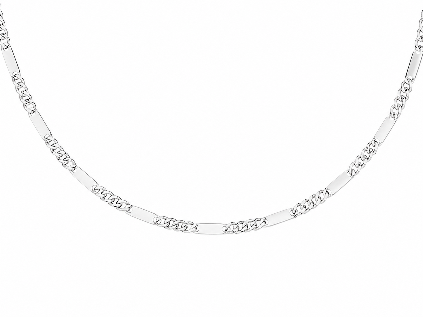 14KT White Gold 1.5 MM Singapore Link Chain