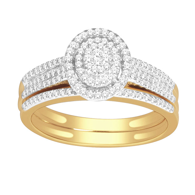 14K Yellow 0.40Ct D-Ladies Rings