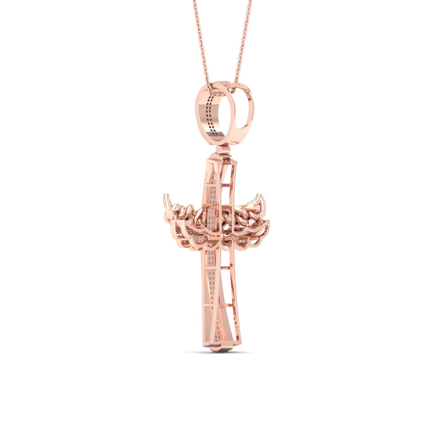 10K Rose Gold Magnifcnet 0.43Ct Diamond Pendant (Chains Sold Separately)