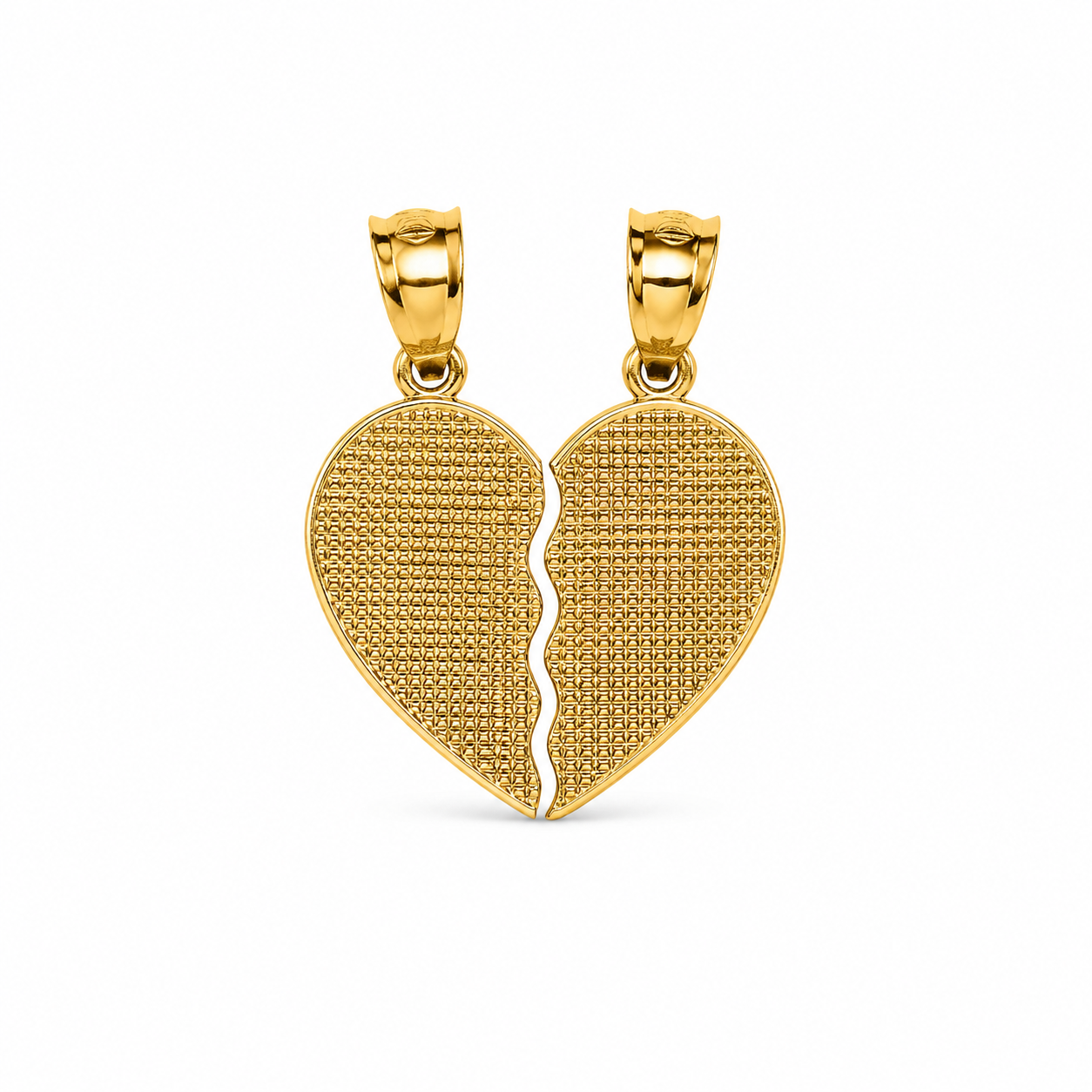 10KT Best Friend Two Piece Yellow Gold Pendant [A2B1]