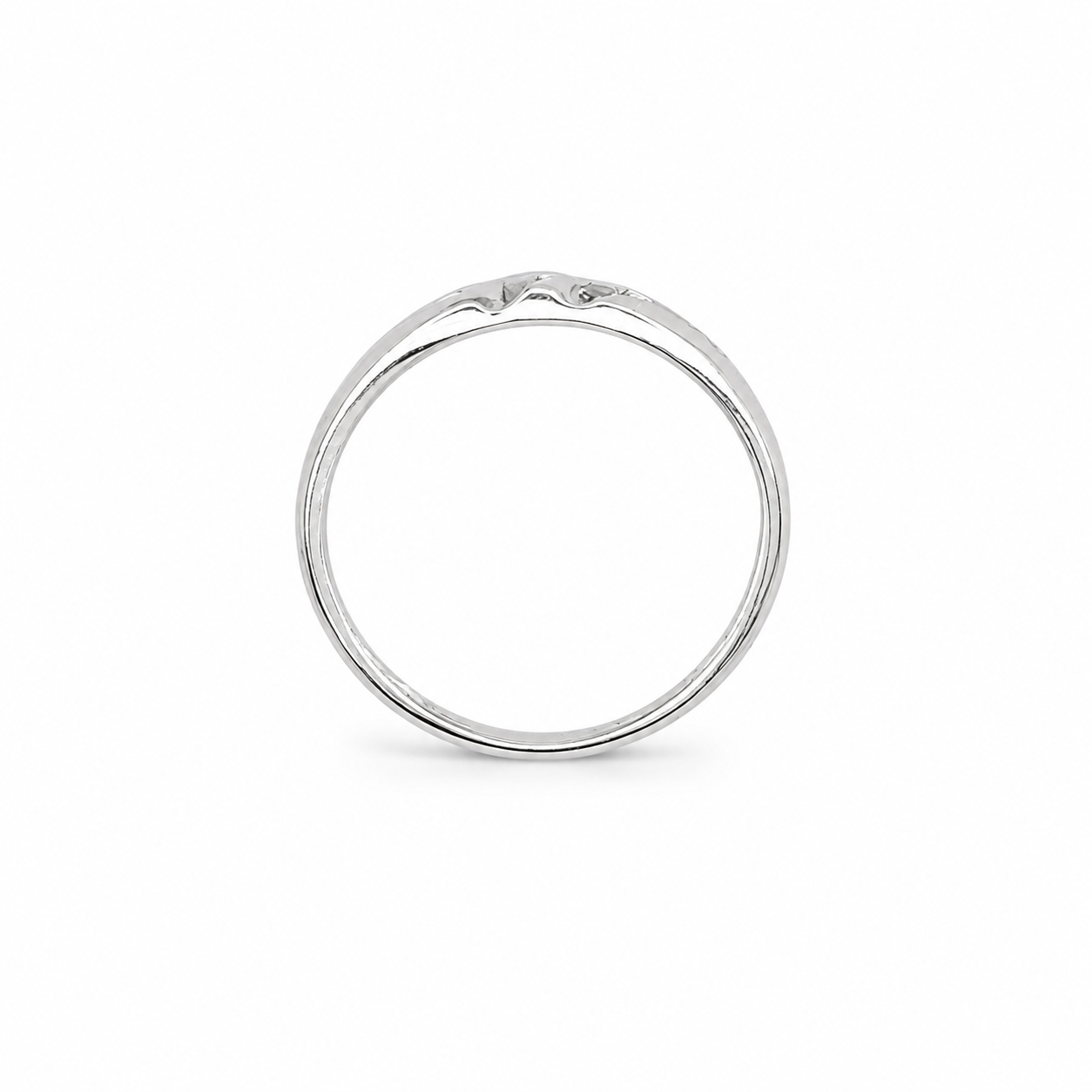 10KT White Gold 0.12 CTW Diamond Ring [A2B3 - K6H00]