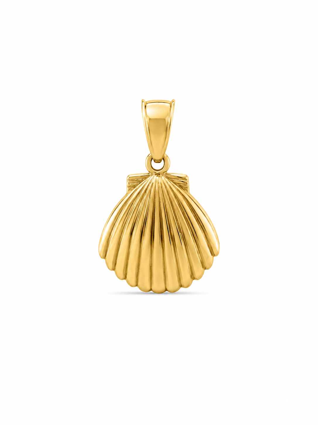 10KT Shell Yellow Gold Pendant [A1B1]