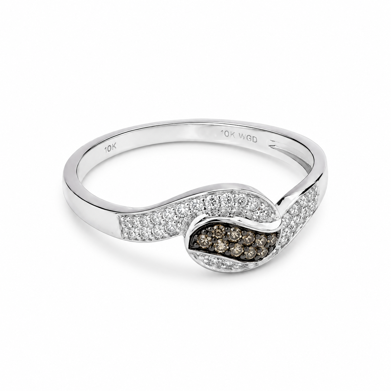 10KT White Gold 0.15 CTW Diamond Ladies Ring [KS7H50]