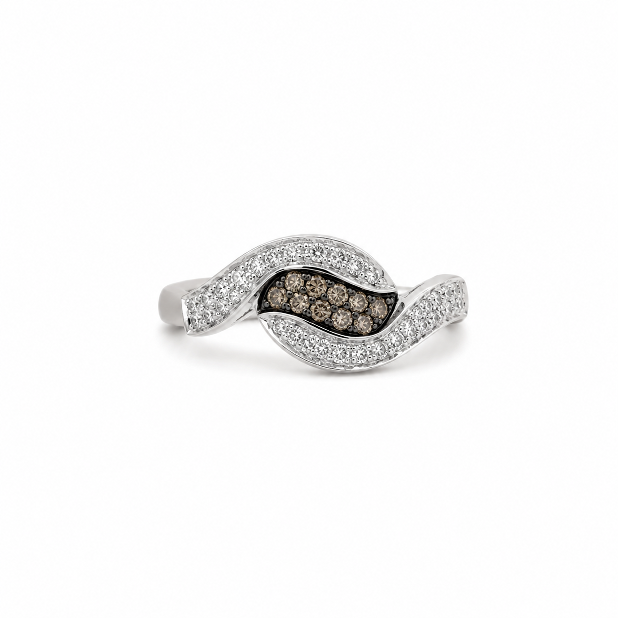 10KT White Gold 0.15 CTW Diamond Ladies Ring [KS7H50]
