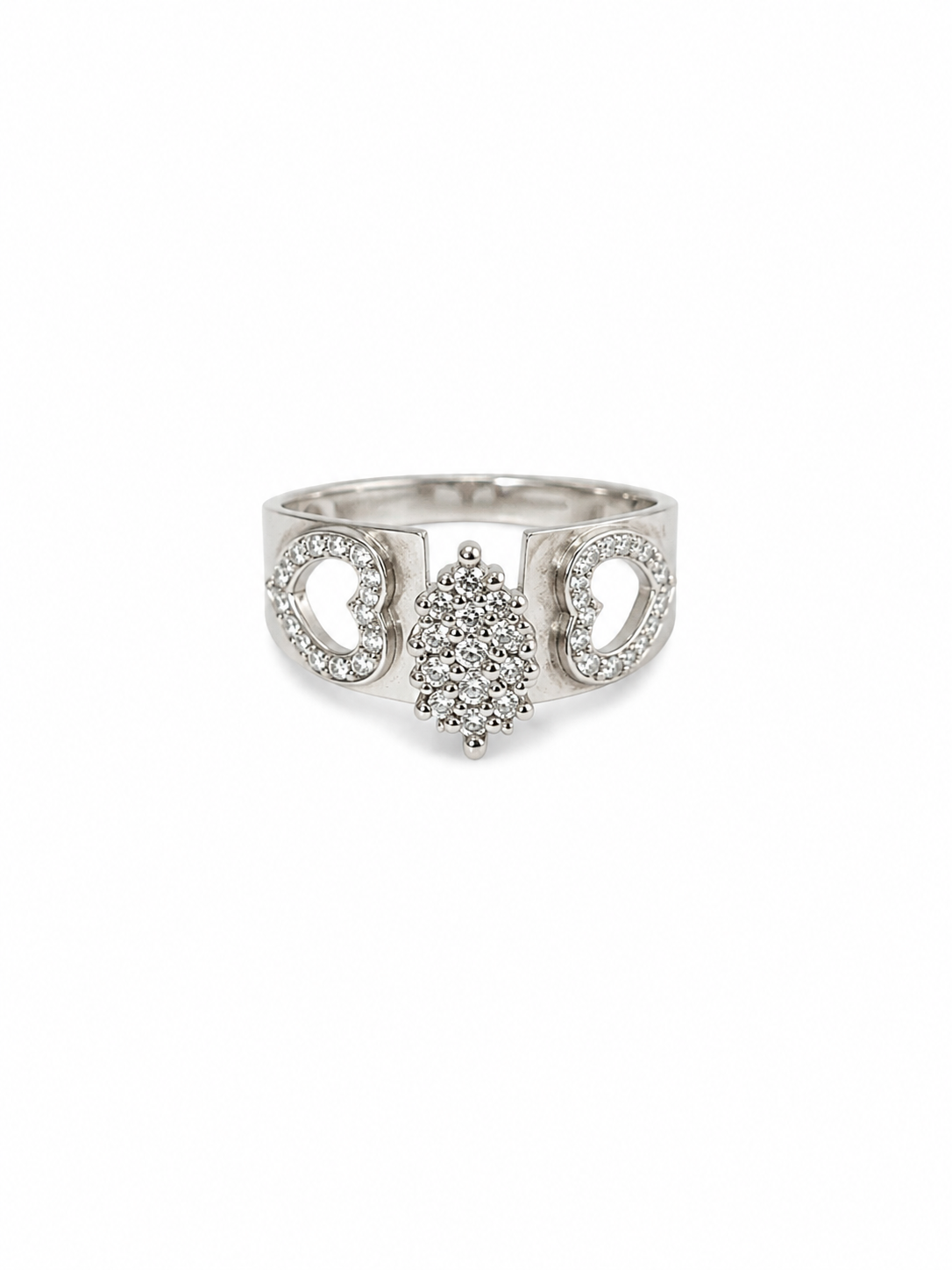 10KT White Gold 0.10 CTW Diamond Ladies Ring [K8H40 - A2B8]