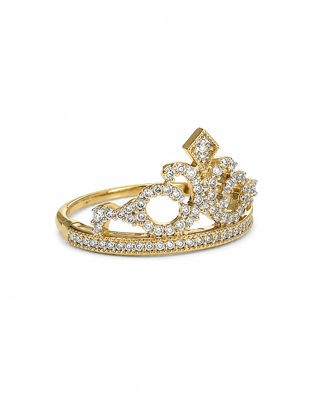10KT Yellow Gold 0.20 CTW Diamond Ladies Ring [K7H50]
