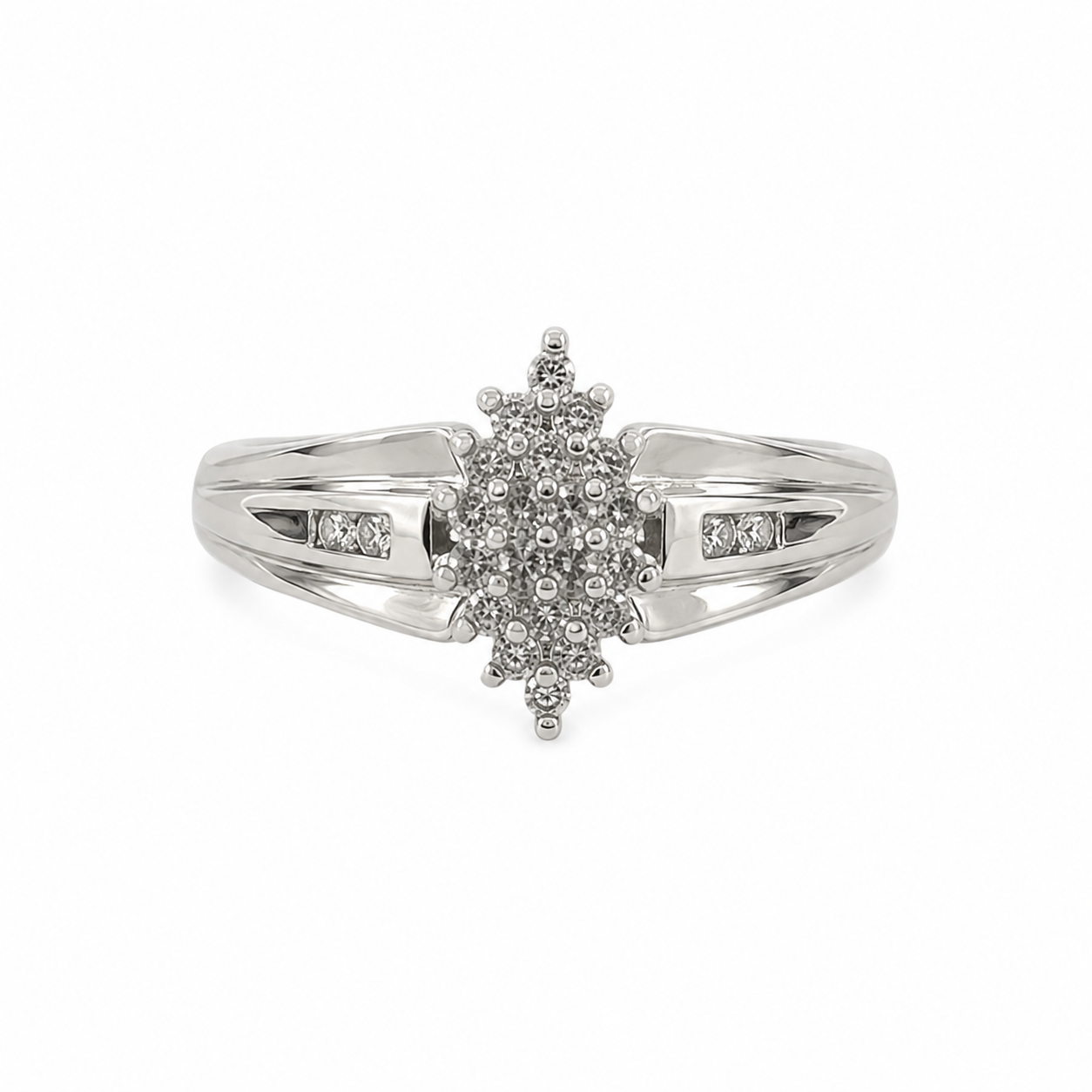 10KT White Gold 0.40 CTW Diamond Ladies Ring [K9H75]