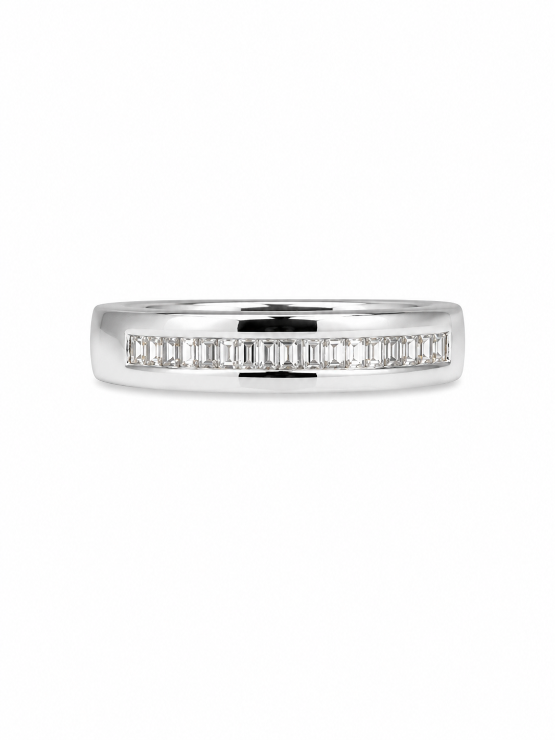 14KT White Gold 0.20 CTW Diamond Baguette Ring [KS17H85]