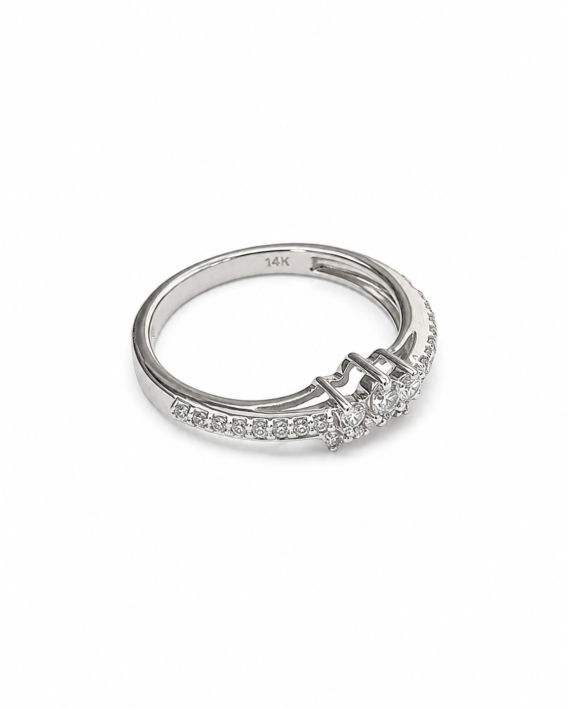 14KT White Gold 0.30 CTW Diamond Ladies Ring [KS16H00]