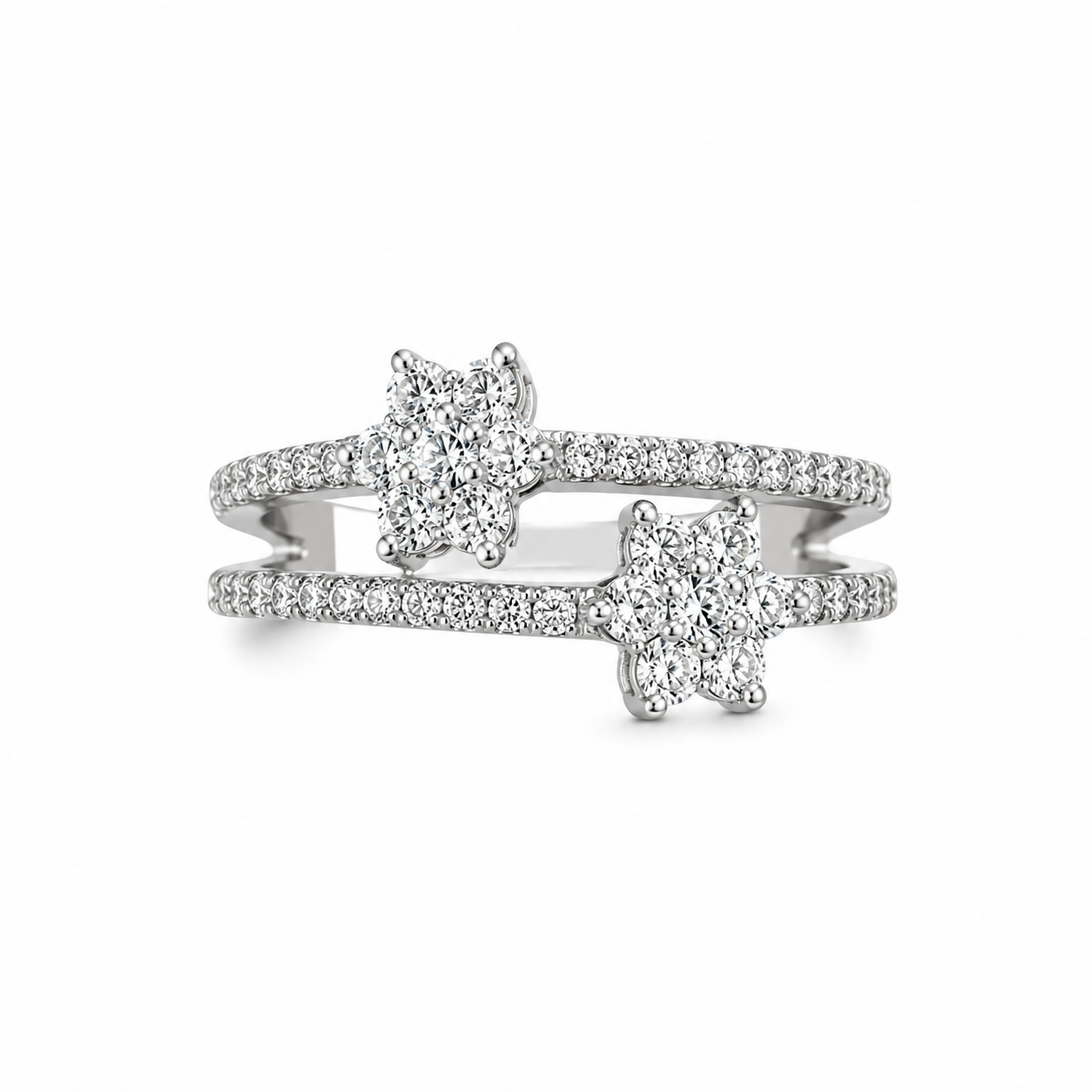 18KT White Gold 0.49 CTW Diamond Ladies Ring [KS45H00]