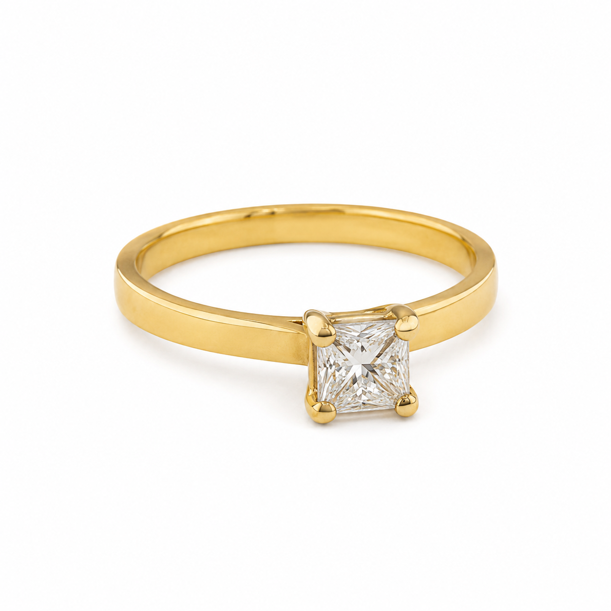 18KT Yellow Gold 0.50 CTW Diamond Ring [K42H00]t