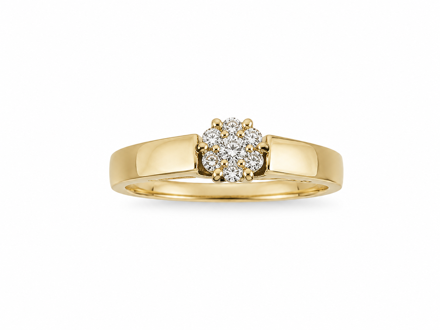 14KT Yellow Gold 0.25 CTW Diamond Ladies Ring [K27H00]