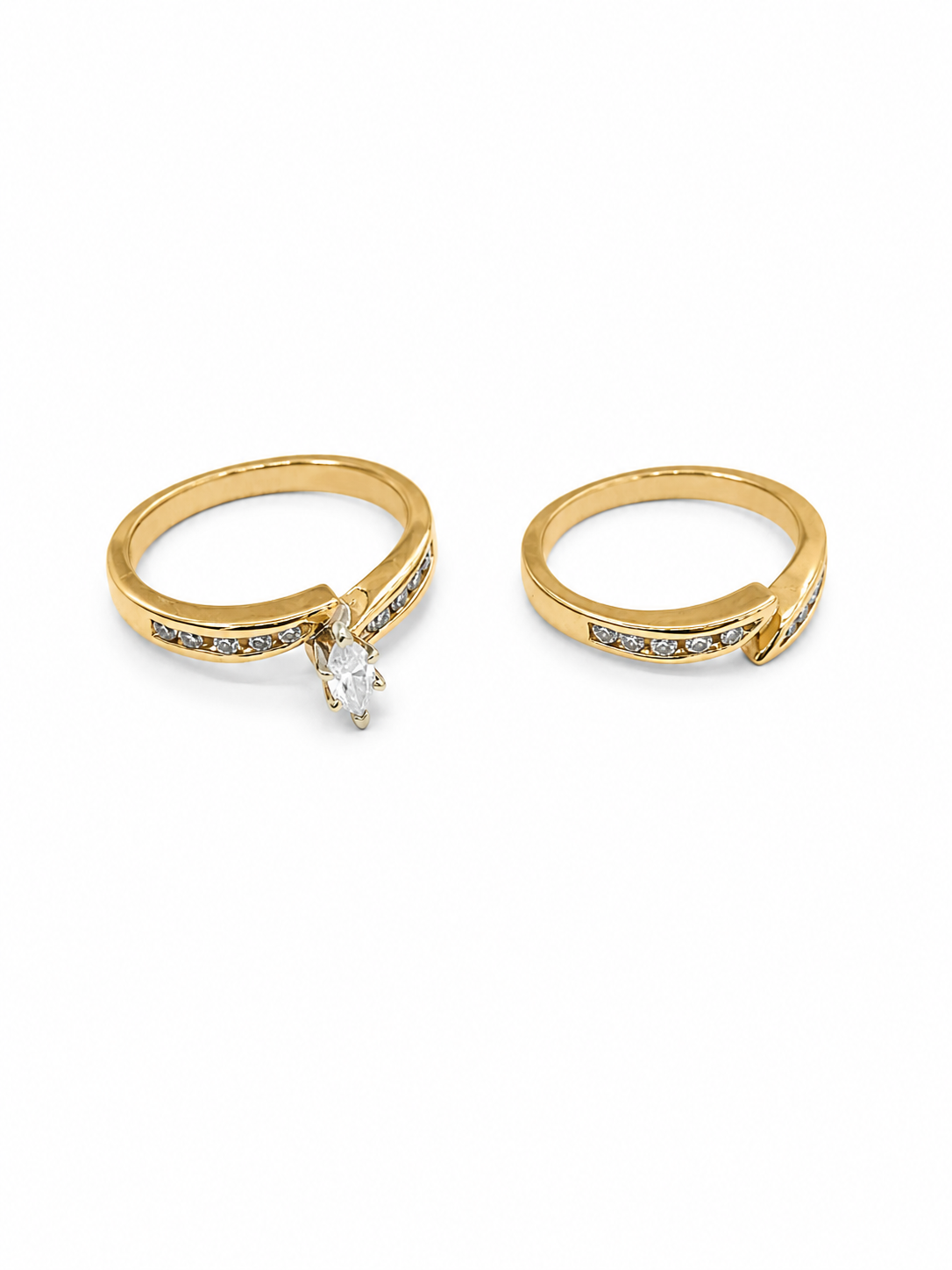 14KT Yellow Gold 0.45 CTW Diamond Ring [K3T]