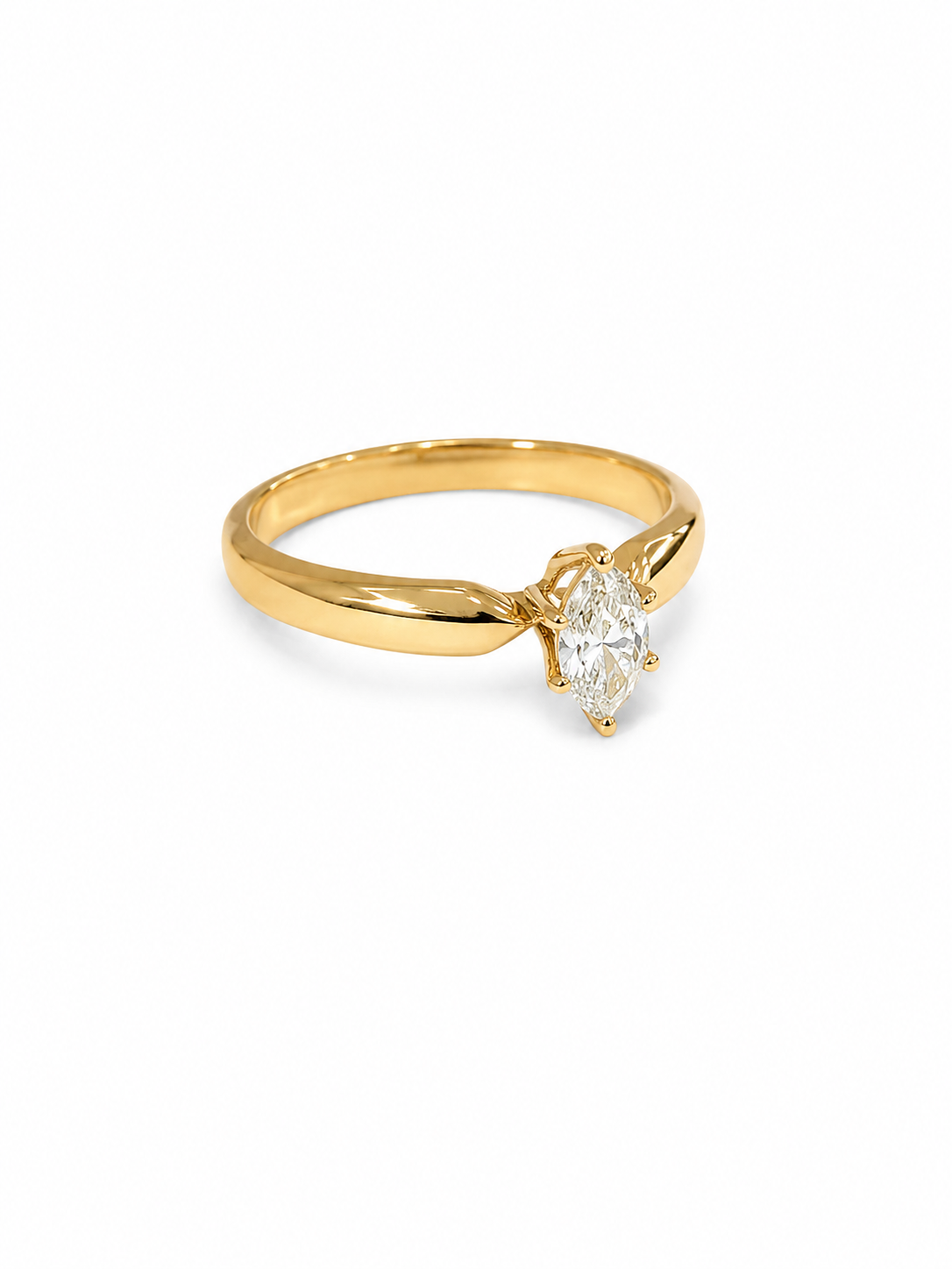 14KT Yellow Gold 0.40 CTW Diamond Ring [K29H50]
