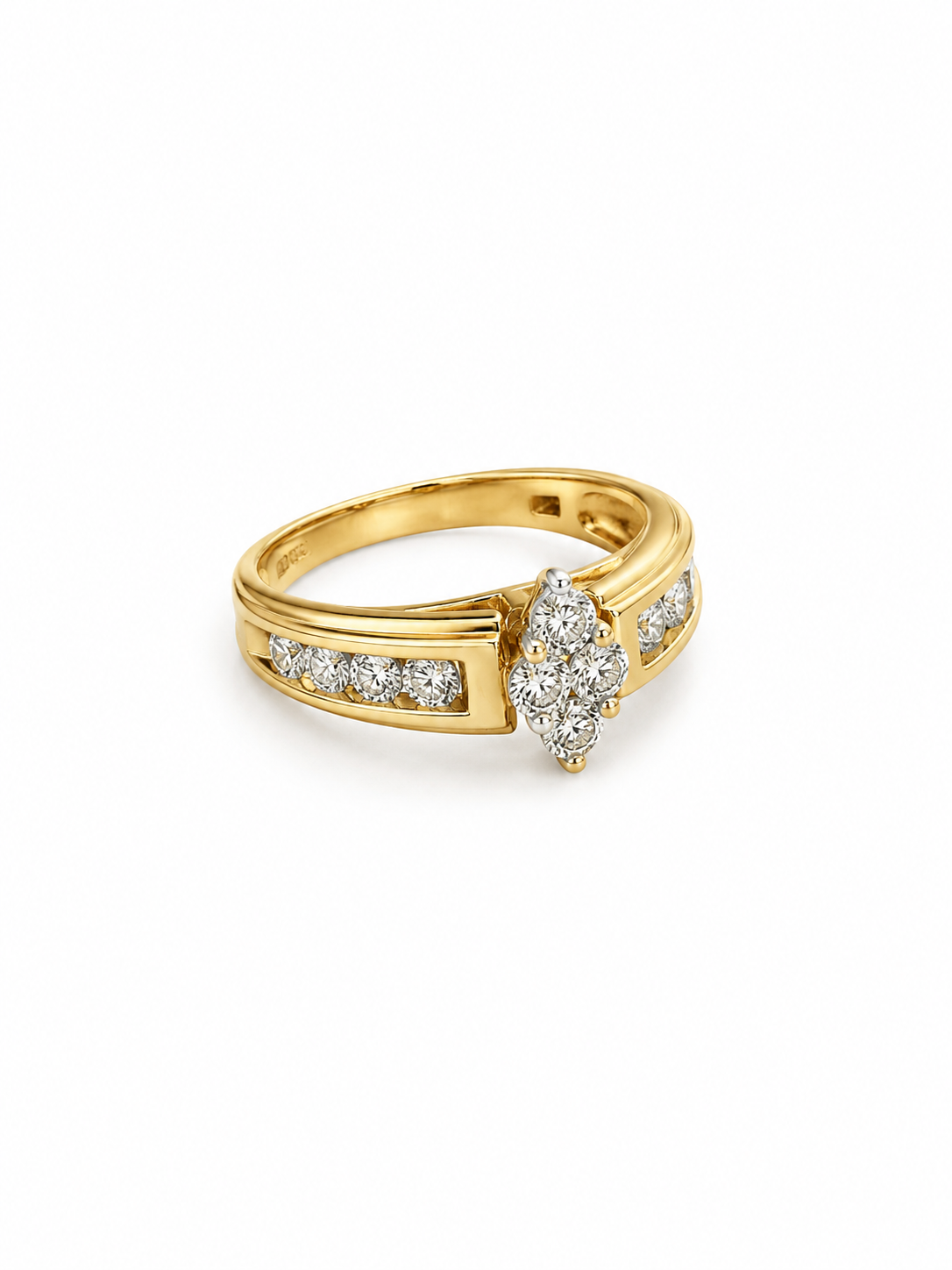 14KT Yellow Gold 0.50 CTW Diamond Ring [K3T]