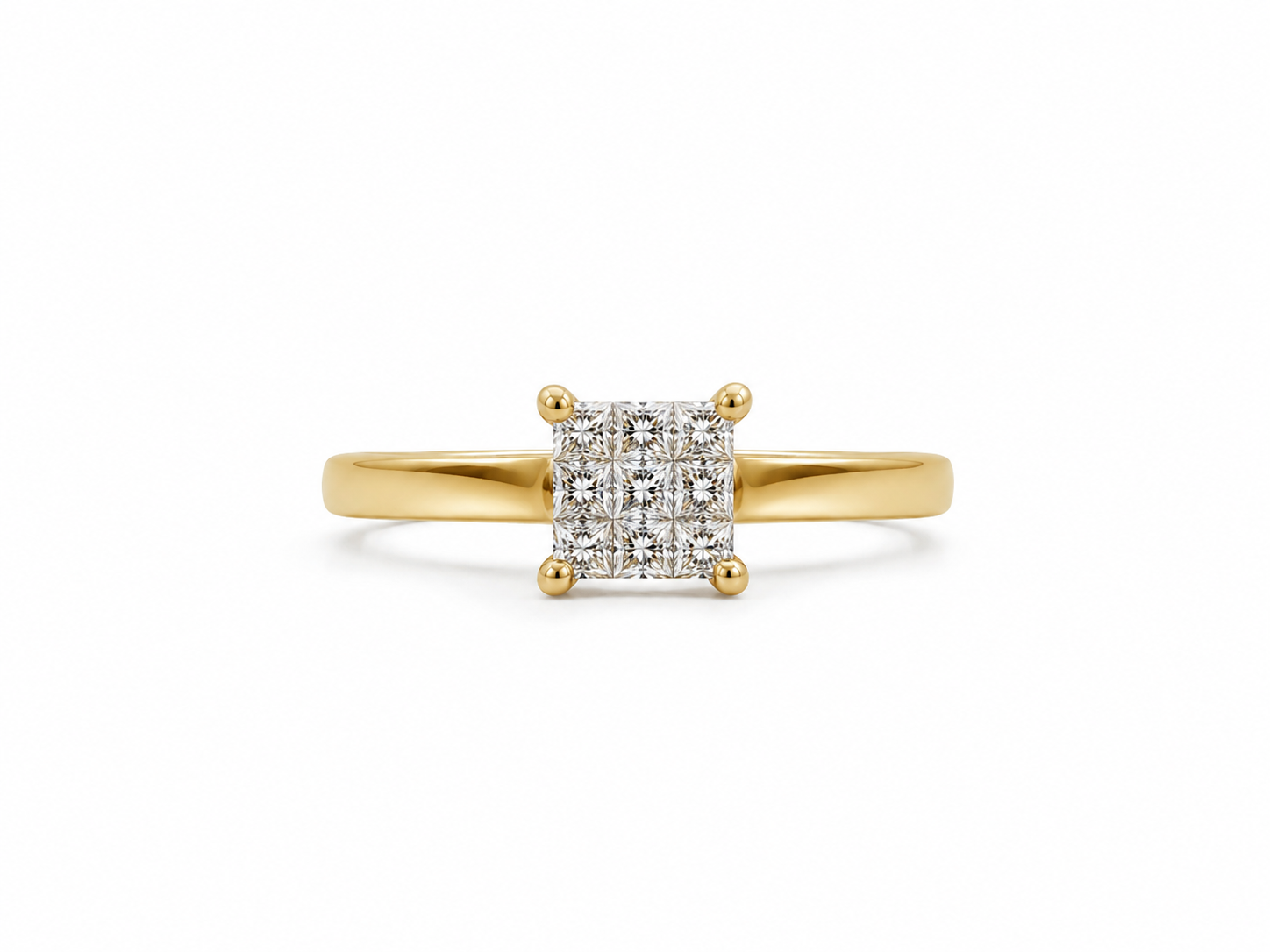 14KT Yellow Gold 0.30 CTW Diamond Ring [K15H00]