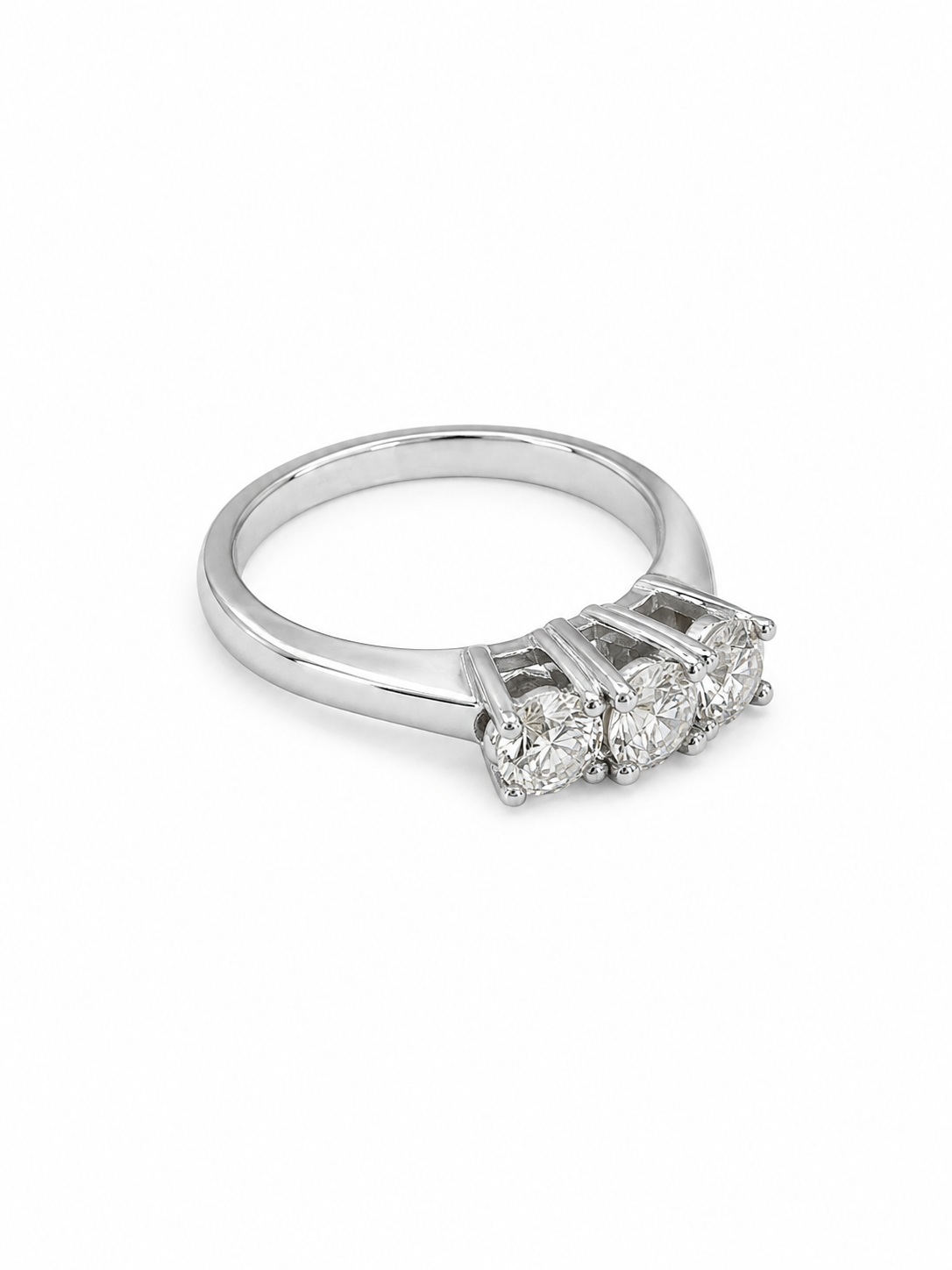 14KT White Gold 1 CTW Diamond Ring [K4T]