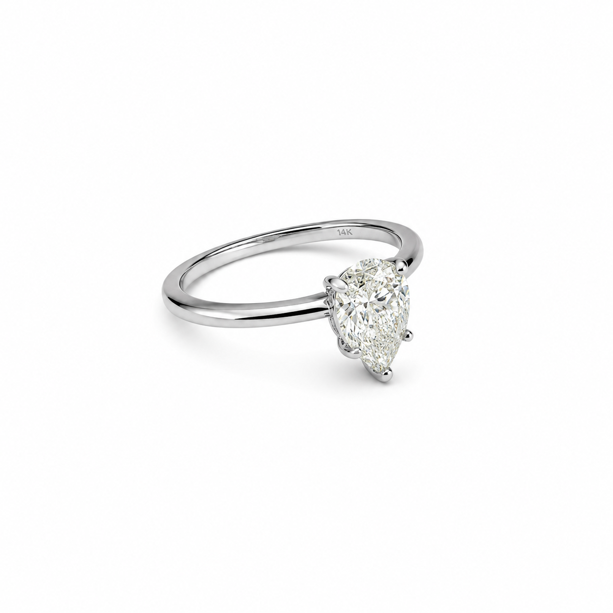 18KT White Gold 1.13 CTW Diamond Ring [K62H00]