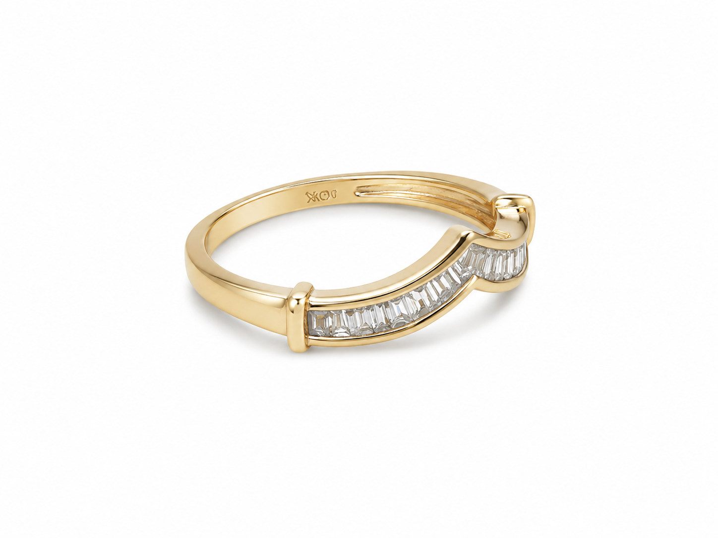 10KT Two Tone 0.25 CTW Diamond Ring [K9H00]