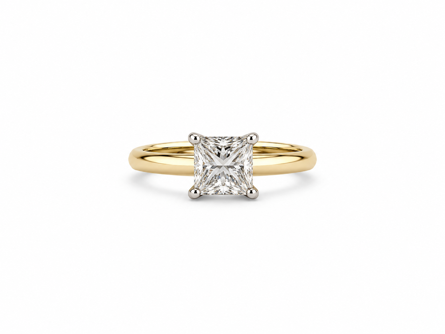 14KT Yellow Gold 0.50 CTW Diamond Ring [K28H00]
