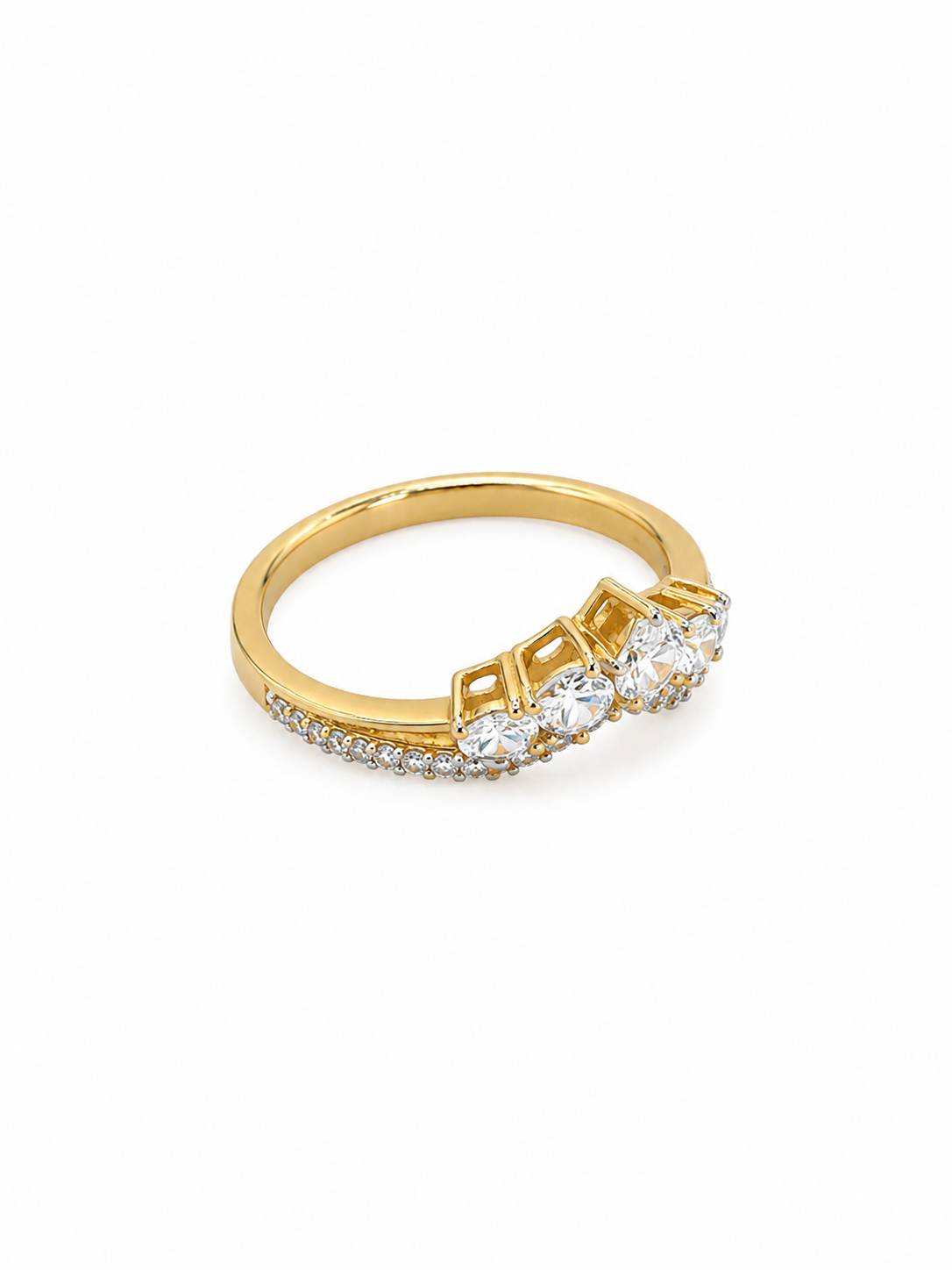 14KT Yellow Gold 1.38 CTW Diamond Ring [K55H00]