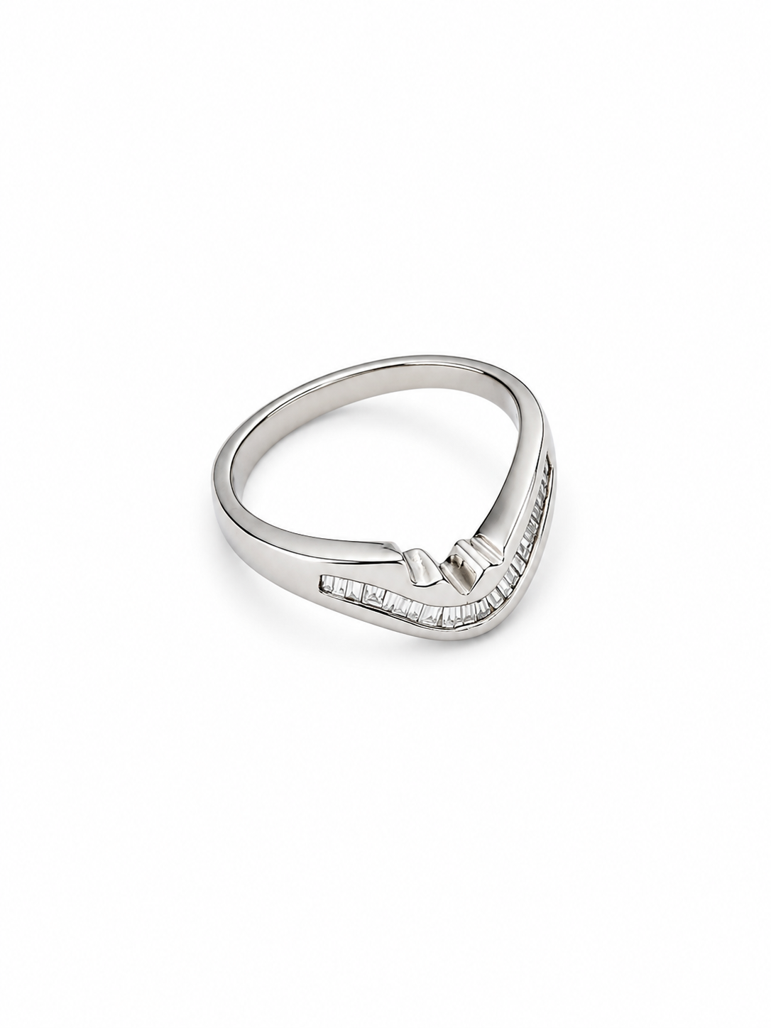 14KT White Gold 0.15 CTW Diamond Ring [K15H00]