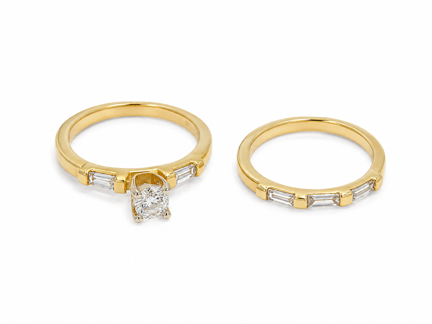 14KT Yellow Gold 0.53 CTW Diamond Ring [K3T]