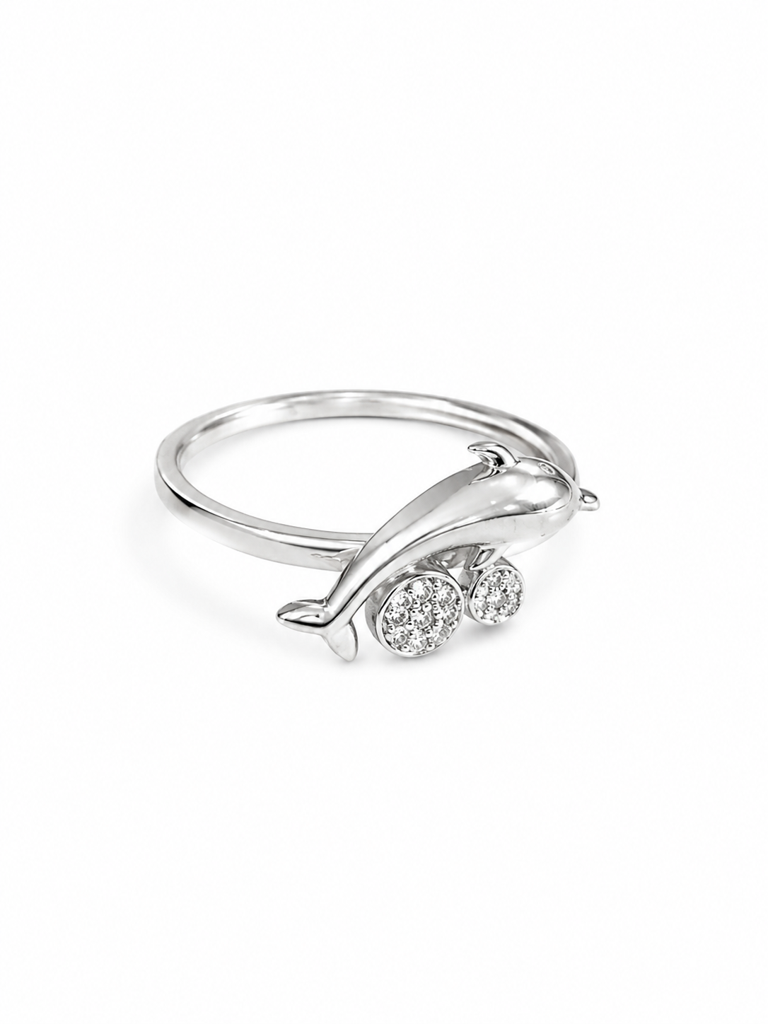 14KT White Gold 0.10 CTW Diamond Ring [K9H50]