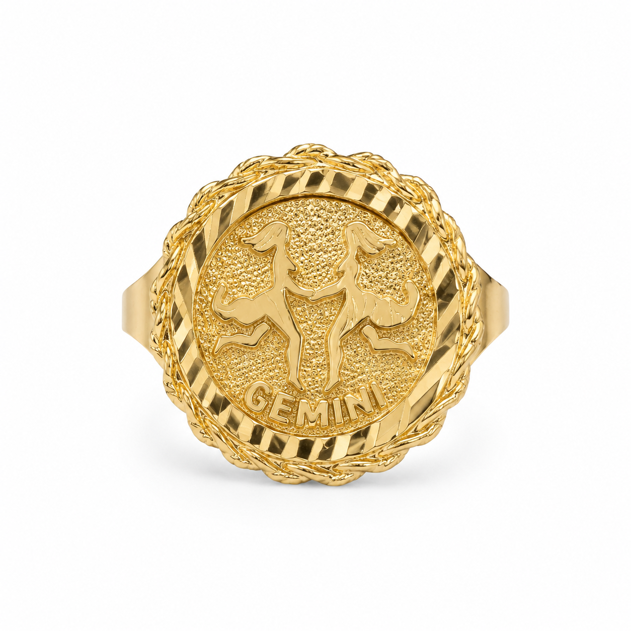 10KT Yellow Gold Gemini Ring [A2P6]