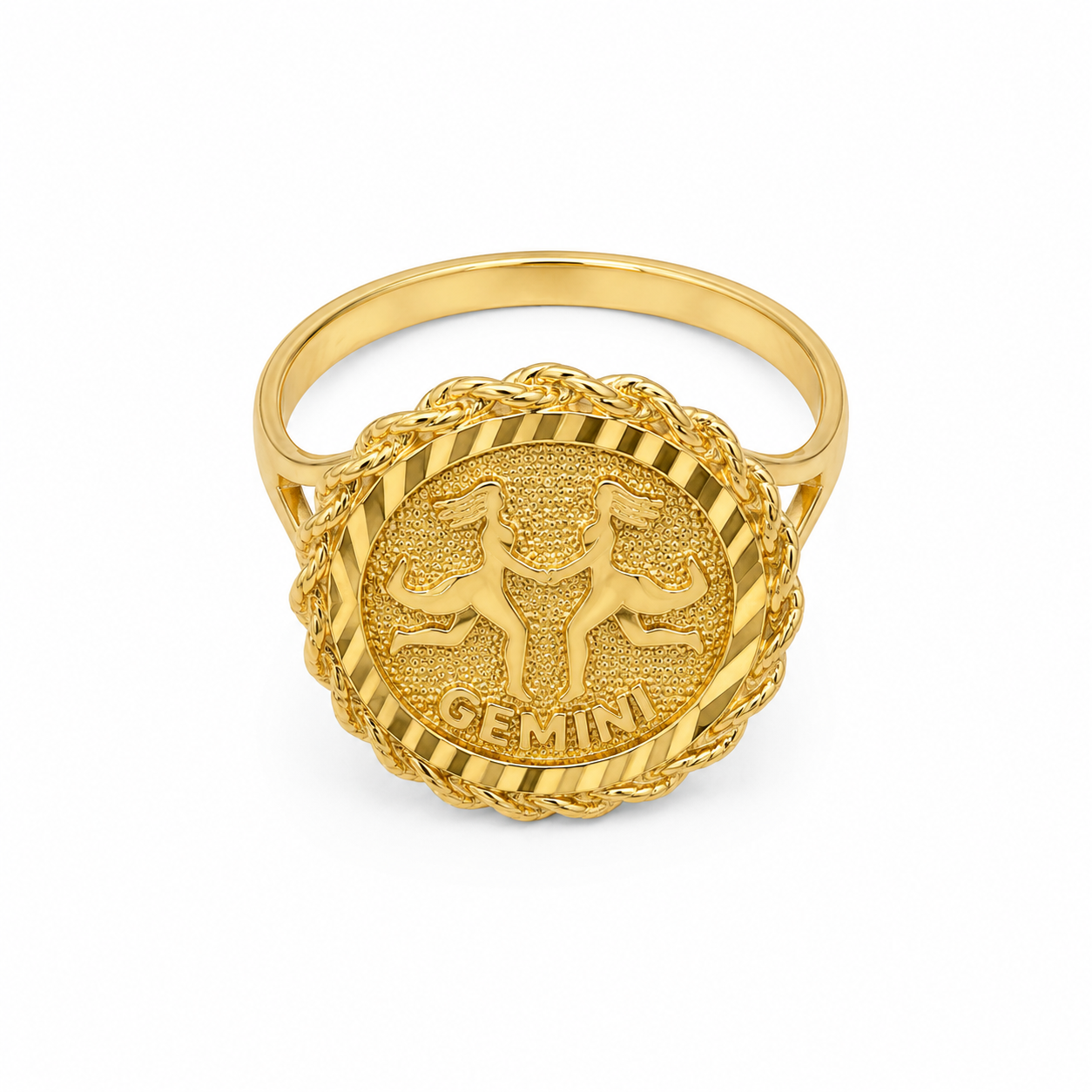 10KT Yellow Gold Gemini Ring [A2P6]