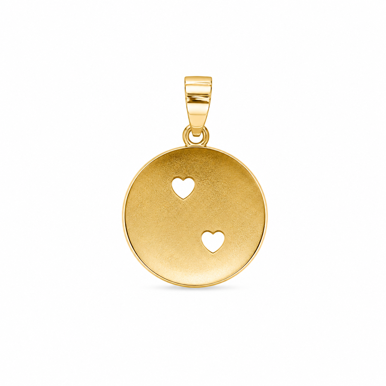 10KT Yellow Gold Ying Yang Pendant [A1B0]